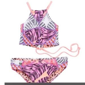 Girls Maaji 4 swimsuit & rashguard EUC